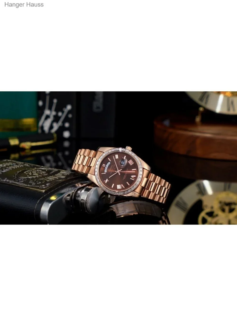 Men's Analog Quartz Watch Stainless Steel Day Date Dress Wristwatch